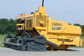 Blacktop asphalt paving being done in Anne Arundel County, MD.